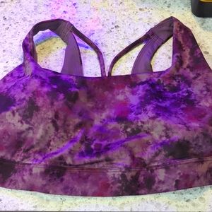 NWT 1X Athlete sports bra in purple